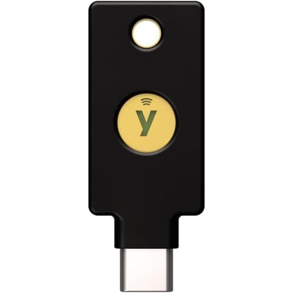Sikkerhedsnøgle - Yubico - Security Key C NFC - U2F - FIDO2 - Farve Sort - USB