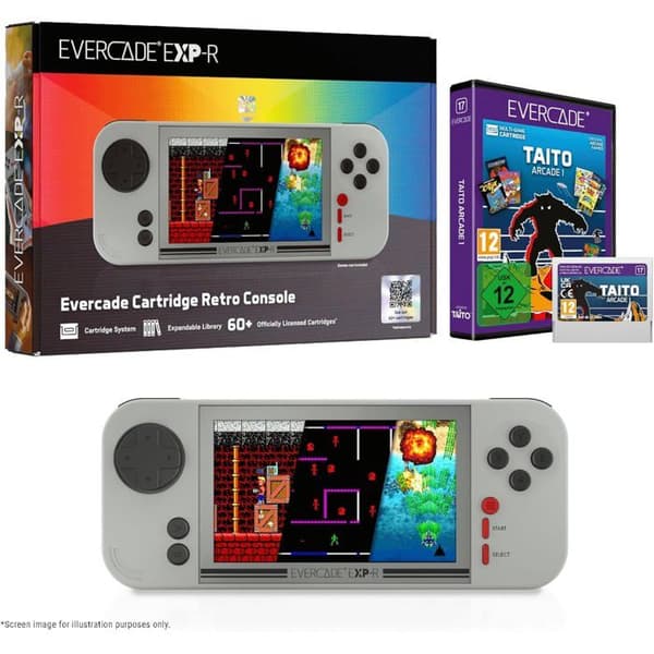 Konsol Portable Evercade EXP-R TAITO Arcade Collection 1 Bundle