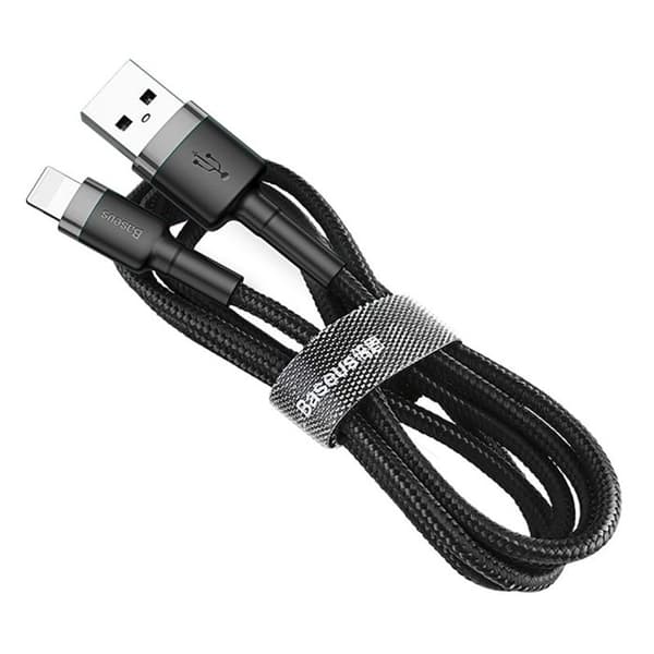 USB Lightning-kabel - BASEUS - 0.5m - 2.4A - 480Mbps - Svart