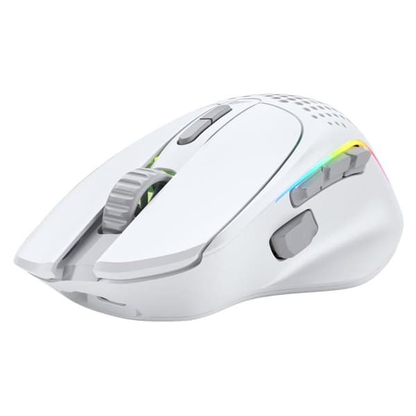 Trådløs mus - Glorious - Model I 2 - Ergonomisk - 9 programmerbare knapper - Mat hvid