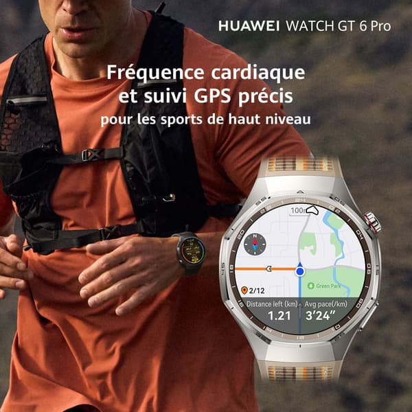 Smartwatch - HUAWEI - Watch GT6 PRO - 46 mm - Sort
