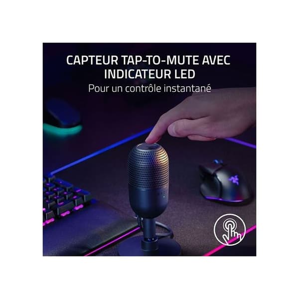 Microfon - Razer - Seiren V3 Mini - Supercardioid - USB - Kompakt og let