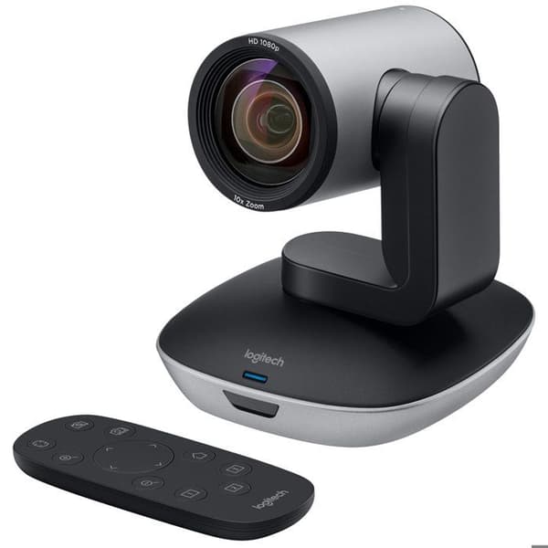 Logitech PTZ Pro 2 videokonferencekamera - sort, sølv - USB - 1920 x 1080 video - autofokus