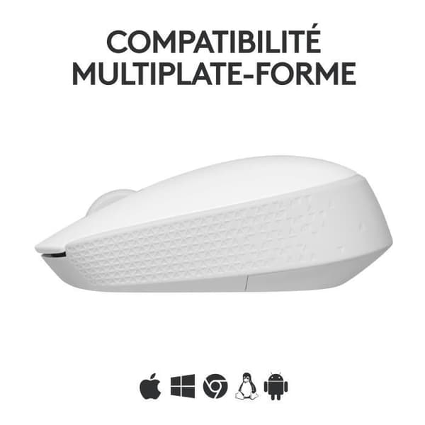 Mus - Trådlös - Logitech - M171 - Vit - Ambidextrous