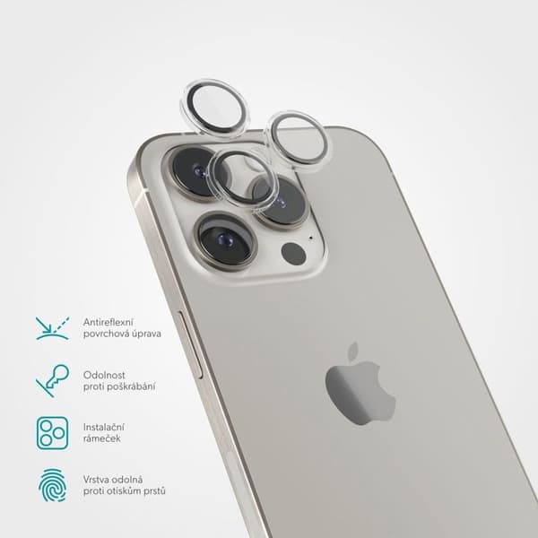 Skyddsglas Epico för kamerans objektiv på iPhone 16 Pro/16 Pro Max
