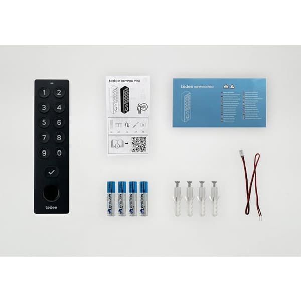Clavier Tedee Keypad PRO - Biometrisk adgang - Bluetooth - IP65 - 100 koder - Nem installation