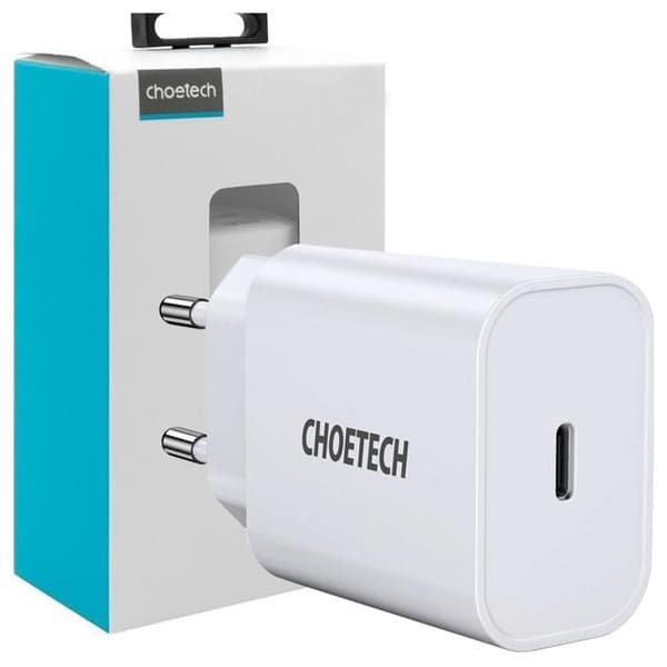 Laddare Choetech Q5004 EU USB-C, 20W (Vit)