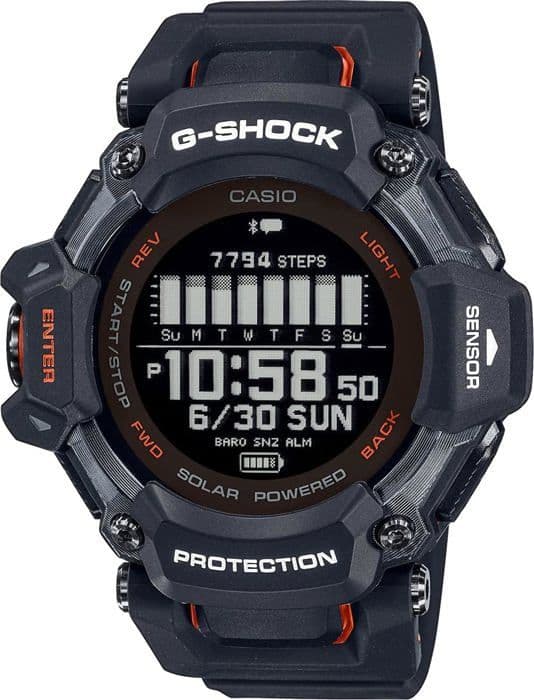 Ur - CASIO - G-Shock Sport - GBD-H2000-1AER - Sort og orange