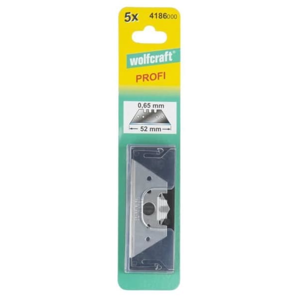 WOLFCRAFT - 5 lige PRO klinger i kasse 0.65mm