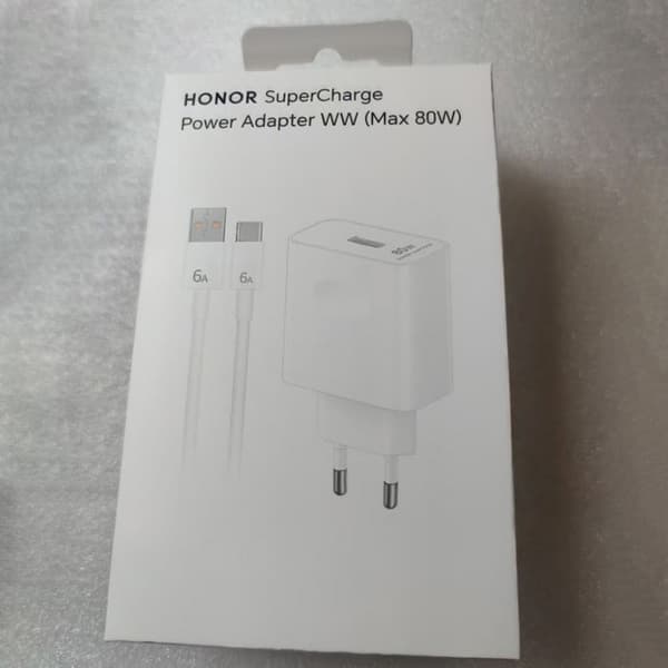 Nätadapter - Original - HONOR - SuperCharge Power Adapter 80W - Vit