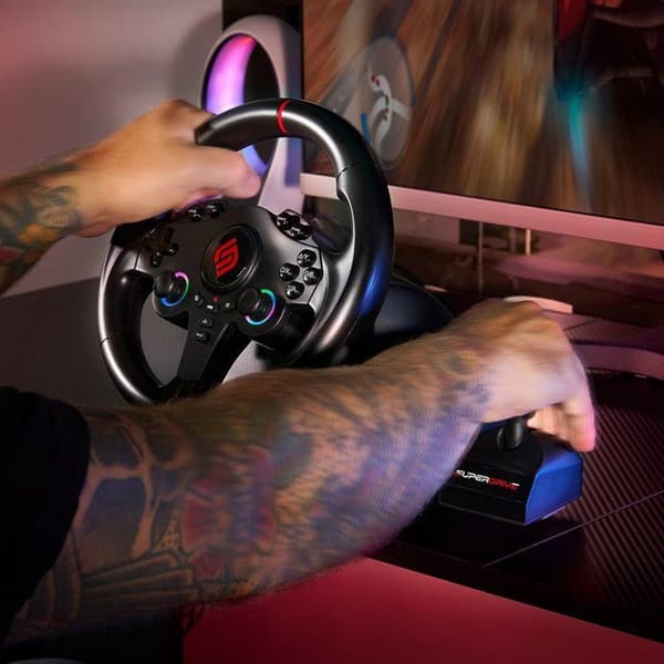 Volant gaming - SUBSONIC - Dubbel joystick LED + spak - PS4 PC Switch Switch 2 Xbox One Xbox Series