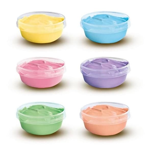 Fingerfarve pastel 6 farver x 45 mL