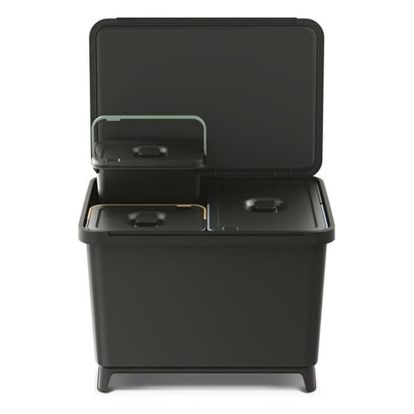 Keden SYSTEMA 2x10l + 23l affaldssorteringsbeholder - sort genbrug