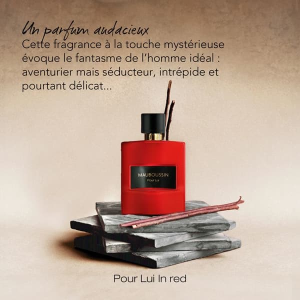 Mauboussin - Pour Lui In Red 100ml - Eau de Parfum Man - Träig & Kryddig Doft