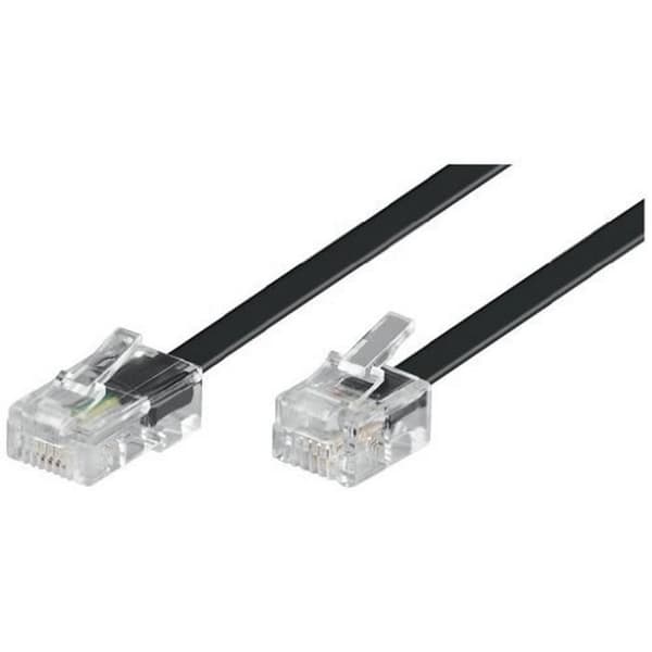 Modulær kabel 4-pins Stik 8P4C til stik…