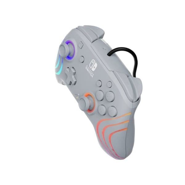 PDP Afterglow Wave kabelcontroller til Nintendo Switch Grå 8 zoner RGB