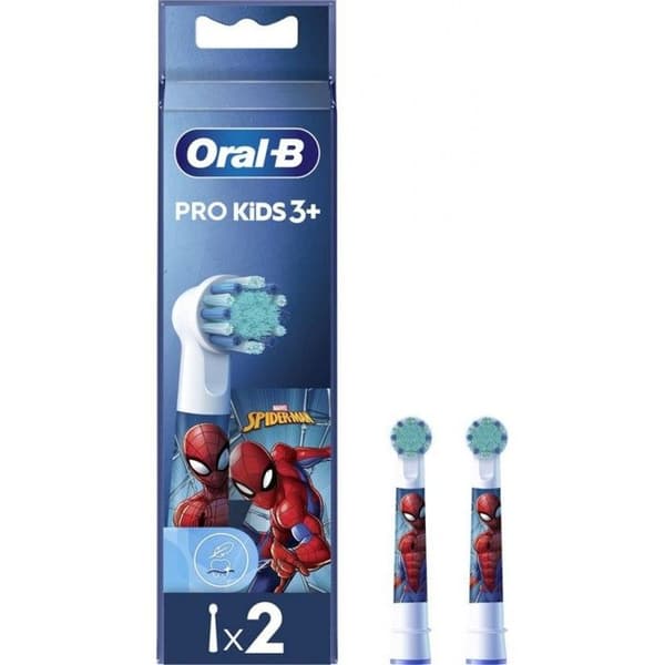 Børsteblade - ORAL - Spiderman - Blå - 2 børsteblade - Barn