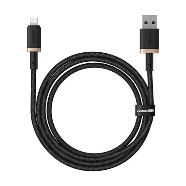 USB til Lightning datakabel - BASEUS - Dura - 2,4 A - 1 m - Guld / Sort
