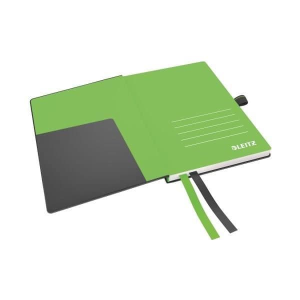 Cahier A6 - LEITZ - Sort - Lined papir - 80 Ark - Hærdet omslag