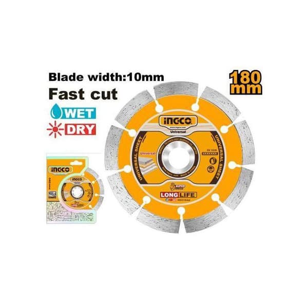 INGCO - DIAMANTSKIVE 180MM TIL VAND OG TØR INGCO