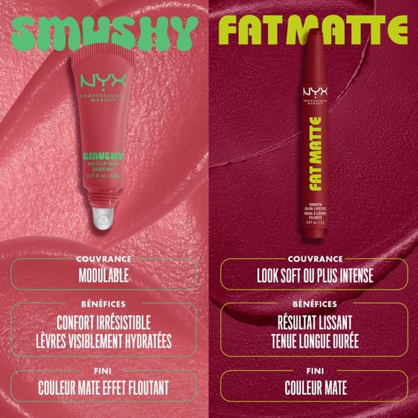 NYX Professional Makeup Fat Matte Læbestift Mat Cremet Berry Smooth