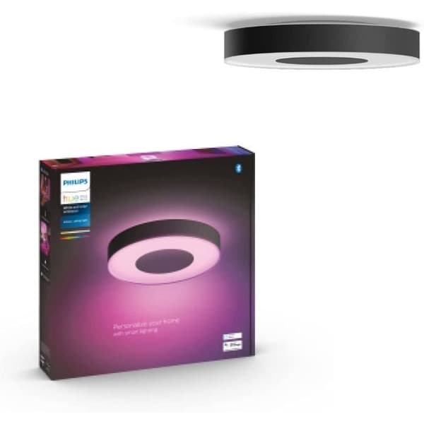 Loftlampe - Philips Hue - Infuse Large - Sort - LED - Indendørs - Moderne Design