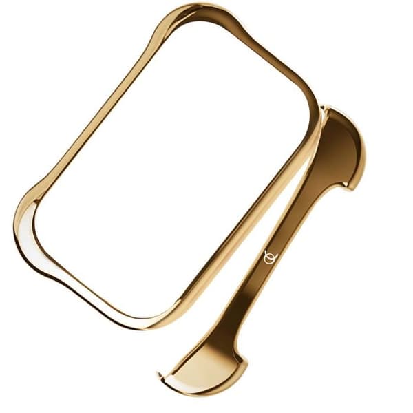 Beskyttelsesdesign til iPhone 17 Pro Aluminium Bumper Case Robust Arc Pulse Guld