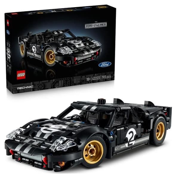 LEGO Technic 42223 Racing Car 1966 Ford GT40 MKII - Sæt til Voksne - Model