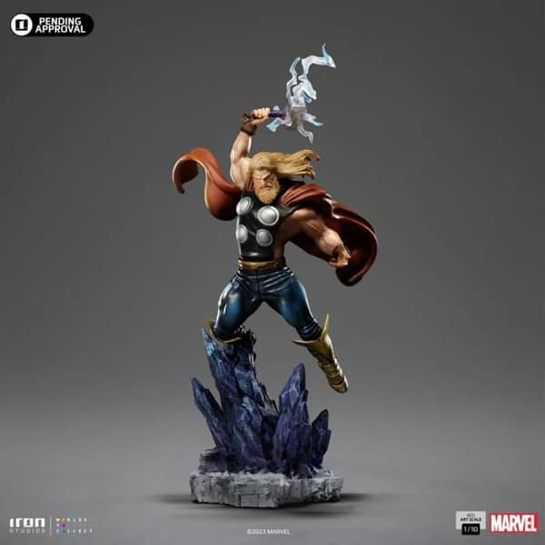 Statuett - IRON STUDIOS - Thor - 38 cm - Resin - Dekorativ