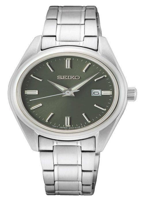 Dameur - SEIKO - SUR533P1 - Rustfrit stål - Grøn - 10 bars vandtæthed