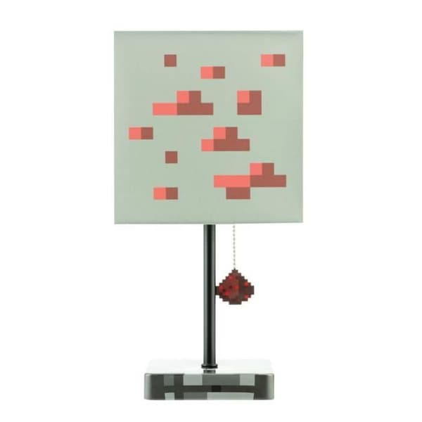 Bordslampa - PALADONE - Minecraft - Textilskärm - Metallbas - 35 cm hög