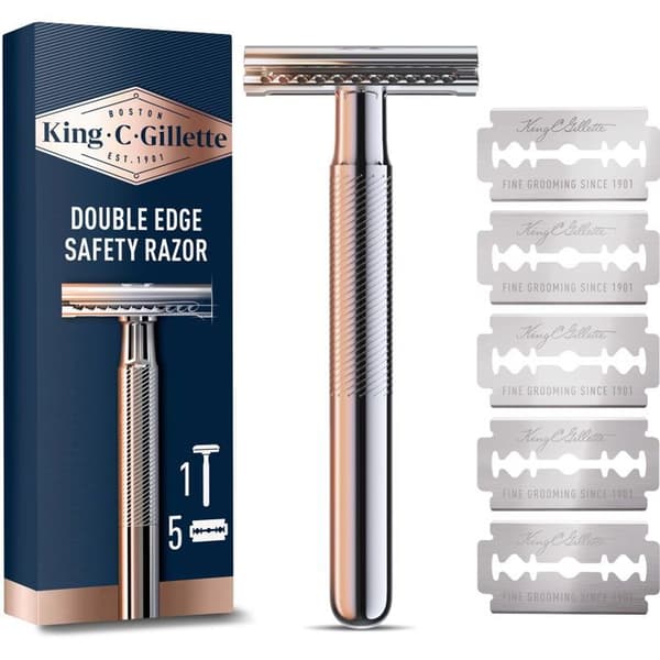 KING C. GILLETTE Dobbeltkant barberblad 5 stk.