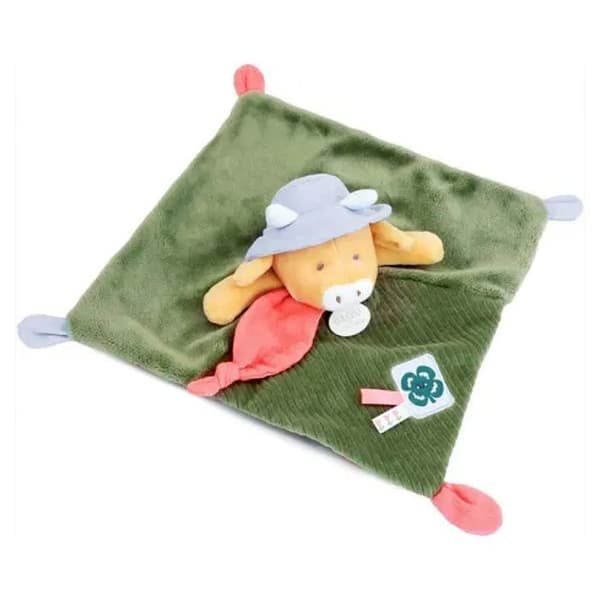 Aneth koen - flad doudou - DOUDOU ET COMPAGNIE - KRAMMEDYR/Doudous - Rød - Polyester / Bomuld