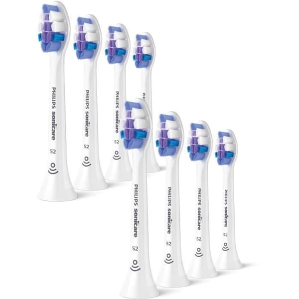 Set med 8 borsthuvuden - PHILIPS - HX6058/87 - S2 vit