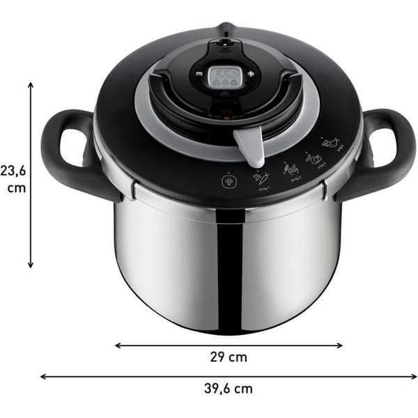 Trykkoger - TEFAL - Clipso CHEF - 8L - Rustfrit stål - 4 madlavningsprogrammer