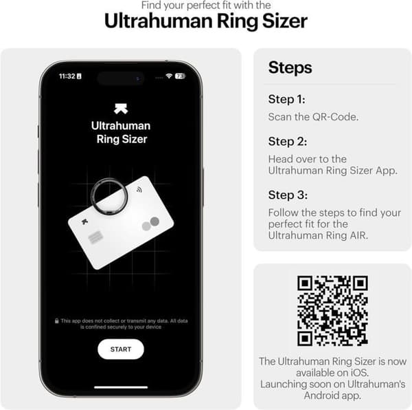 Intelligent ring, ULTRAHUMAN Ring Air, den letteste bærbare enhed til søvnmonitorering i verden.