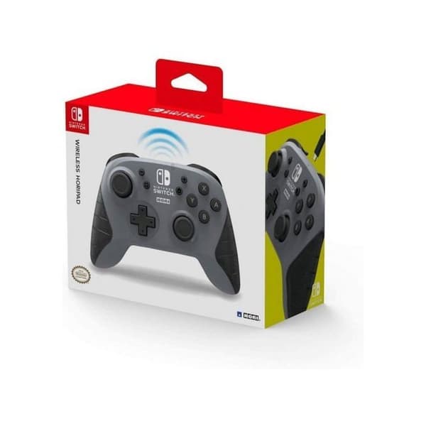 Spilcontroller - HORI - Trådløs HORI-controller - Grå - USB - Officiel Nintendo-licens