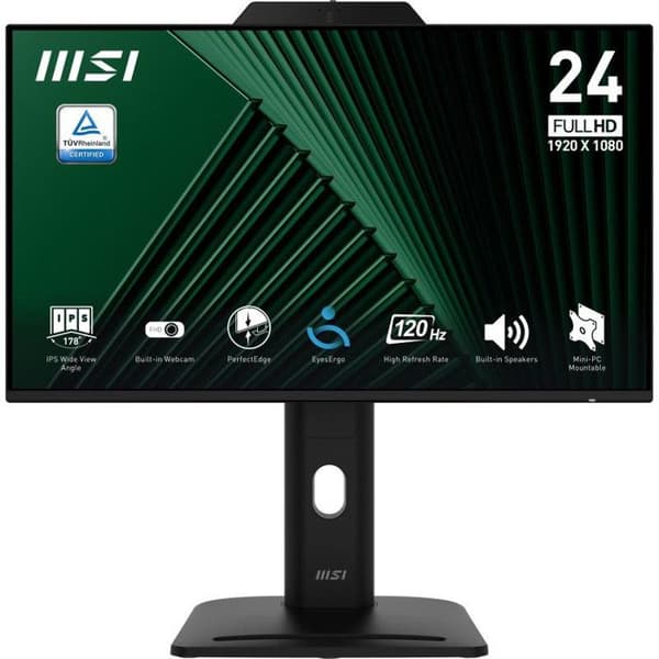 PC-skærm - MSI - Pro MP242PMG - 23,8 tommer - Full HD 1920x1080 - LCD Sort