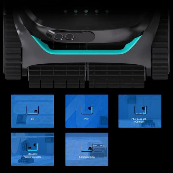 Wybot trådløs elektrisk poolrobot 2 timer maks. driftstid - WYBOT C2 PRO