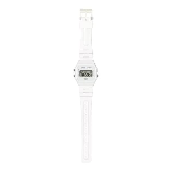 Klocka - Casio - F-91WB-7AEF - Vit plast - Kvarts - Digital
