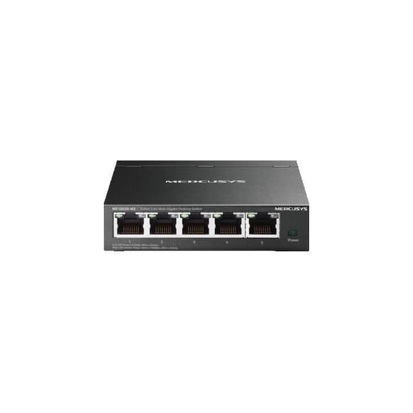 Switch til skrivebord - MERCUSYS - MS105GS-M2 - 5 porte 2,5 Gbps - Metalhus - Plug & Play