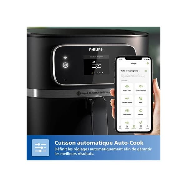 Philips Series 7000 HD9880/90 8,3 L luftfrituregryde med forbindelse