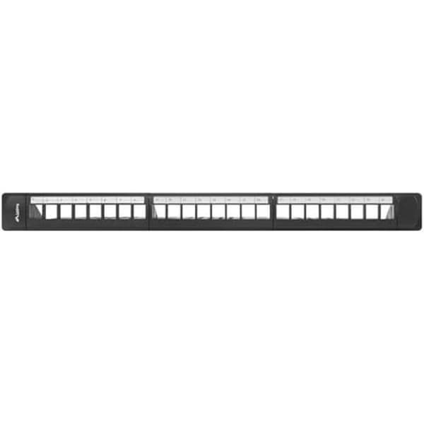 Panneau de Parcheo 1U - LANBERG PPKS-1124-B - 24 porte - Sort