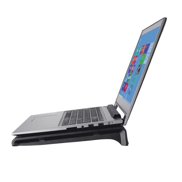 Ventilerad stöd - TRUST - Blå - 2 USB-fläktar - Blå belysning - För datorer 17,3''