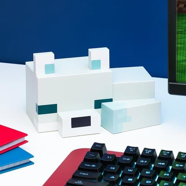 Skrivbordslampa LED Polarvarg Minecraft