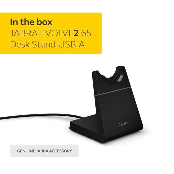 Lade station - Jabra - Evolve2 65 - USB-A - Sort - Unisex