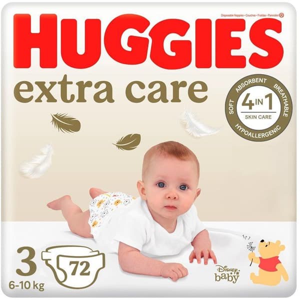 HUGGIES Extra Care stl. 3 (72 st)