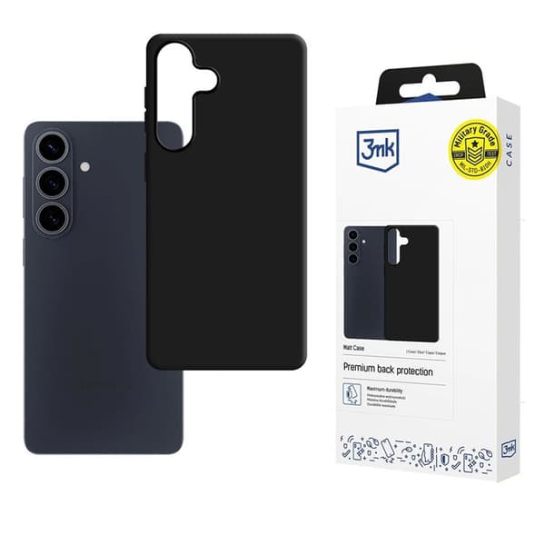 3mk Matt Cover til Samsung Galaxy S26 - Sort