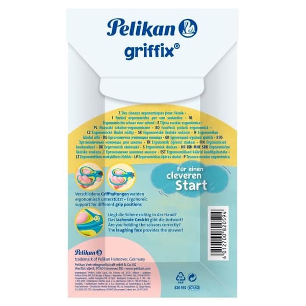 Pelikan Griffix skole saks - Spidse - Til venstrehåndede