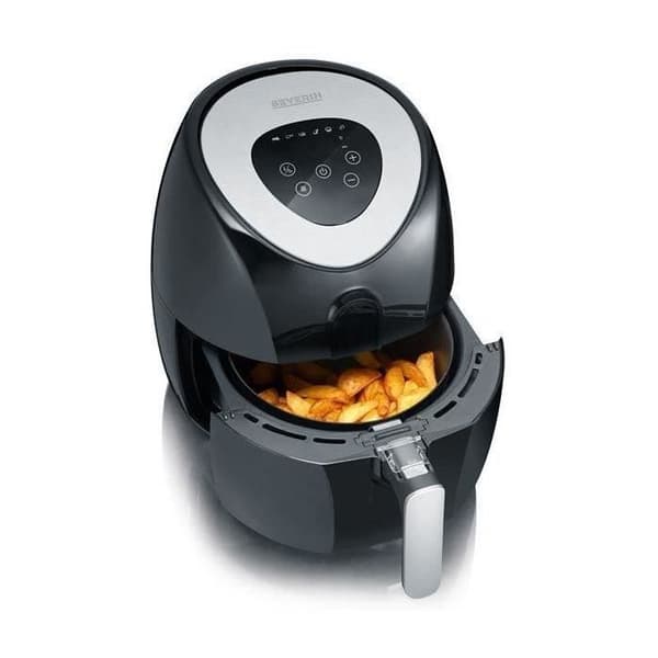 Fritøser - SEVERIN - FR2430 - 3,2L - 1500W - Børstet rustfrit stål sort